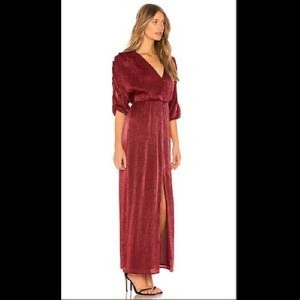 House Of Harlow X Revolve Rhea Maxi Dress Raspberry Red Size S - Picture 2 of 10